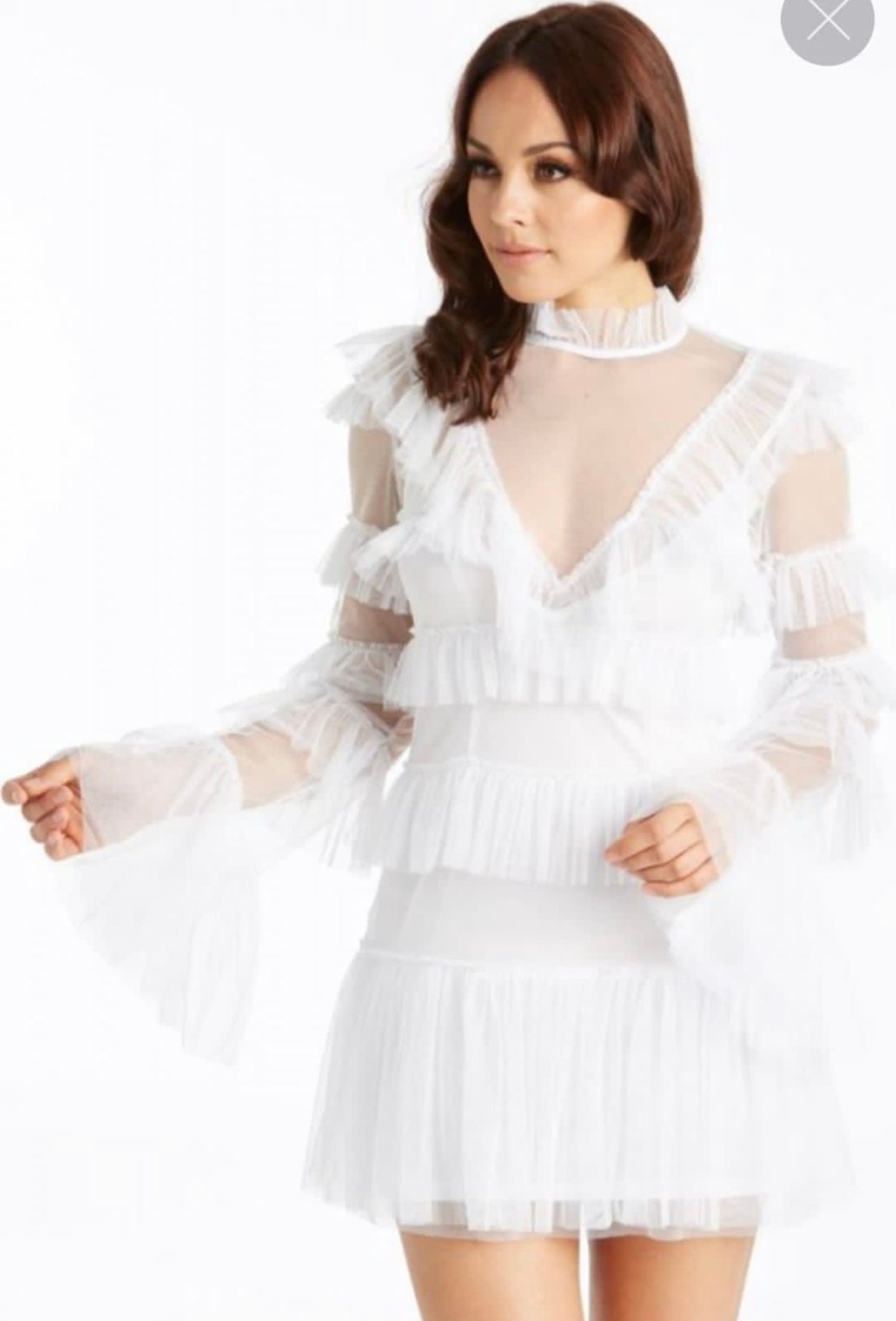 Alice Tulle Ruffle Mini Dress